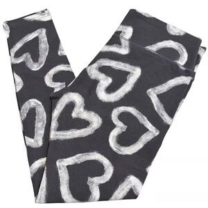 Wild Fable Women's Gray Heart Print - High-Waisted Leggings - Size XL - NWT